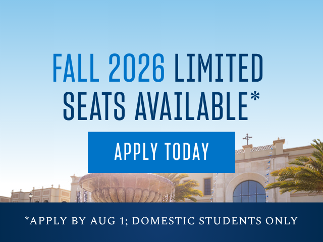 Fall 2026 Limited Seats Available; Apply Today